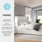 Martha Stewart Kian King Upholstered Platform Bed with Wingback Headboard and 4 Side Storage Drawers XH-8528-K-WH-MS - alternate 8