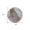 Homeroots 8' Chocolate Gray And Charcoal Round Abstract Washable Indoor Outdoor Area Rug 587580 - alternate 4