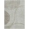 Homeroots 3' X 5' Taupe Beige And Ivory Striped Washable Indoor Outdoor Area Rug 583082 - alternate 7