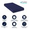 Flash Furniture Irvine Liquid-Resistant Memory Foam 8 Inch Twin Mattress w/Removable Cover w/Zipper in Blue CL-MF-LR-TWIN-GG - alternate 6