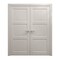 Sartodoors Interior Solid French Double Doors 36 x 80 inches, Ego 5010 Painted White Oak, Wood Interior Solid EGO5010DD-PWO-36 - alternate 1