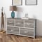 Flash Furniture Harris 5 Drawer Storage Dresser with White Cast Iron Frame, Light Natural Wood Top and Easy Pull En WX-5L206-MDF-WHT-LNT-GG - alternate 7