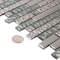 Apollo Tile Silver 11.7 in x 11.8 in Glass Glossy, Matte Floor and Wall Mosaic Tile 4.79 sqft/case, 5PK APLHTC88508-MA - alternate 10