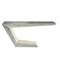 Homeroots 71" Silver Aluminum Writing Desk 319062 - alternate 6