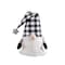 Homeroots 27" Black And White Felt And Faux Fur Gnome Adjustable Height Tree Topper 480629 - alternate 3