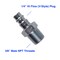 Primefit 1/4in Hi Flow V-Series Air Quick Connect Plug x 3/8in Male NPT Threads, 25PK HP1438MS-B25-P - alternate 2