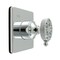 Kingston Brass Single-Handle Three-Way Diverter Valve with Square Trim Kit, Polished Chrome KS3041RKX - alternate 1