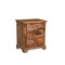 Homeroots 27" Brown Solid Wood Live Edge Three Drawer Nightstand 565301 - alternate 4