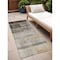 Homeroots 8' Runner Brown Ombre Washable Non Skid Indoor Outdoor Runner Rug 563629 - alternate 1