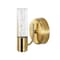 Jonathan Y Bolha 5.5" 1-Light Minimalist Modern Bubble Acrylic/Iron Integrated LED Vanity Light, Brass Gold JYL7222B - alternate 7