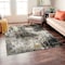 World Rug Gallery Adare Contemporary Abstract Area Rug 6 ft 6 in x 6 ft 6 in Square Yellow 977YELLOW6SQ - alternate 1