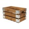 Homeroots Set of Four Natural Solid Wood And Metal Crate, 4PK 487684 - alternate 6