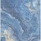 Homeroots 10' X 14' Blue Gold And Ivory Abstract Washable Indoor Outdoor Area Rug 618201 - alternate 7