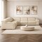 Homeroots Beige Italian Leather Power Reclining Curved Five Piece Corner Sectional 544975 - alternate 10