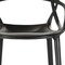 Homeroots 31" Black Heavy Duty Plastic Bar Height Bar Chair 520285 - alternate 4
