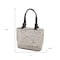 Homeroots 11" Clear And Silver Faux Crystal And Metal Handbag Shaped Magazine Holder 628132 - alternate 9