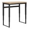 Homeroots Adjustable Natural and Black Wood and Metal Sled Computer Desk 490017 - alternate 7