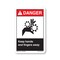 Signmission OSHA Sign, Keep Hands And Fingers Away, Size: 12in X 18in Aluminum Sign, 18" W, 12" L, Landscape OS-CL-A-1218-L-19971 - alternate 1