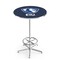Holland Bar Stool Co 42" Chrome Eastern Illinois Pub Table, 36" dia. Top L216C4236EastIL - alternate 1