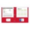 C-Line Products 8-1/2" x 11" Assorted Two-Pocket Paper Portfolio Folder with Prongs, 100EA/+DS 05320-DS - alternate 5