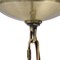 Homeroots Antiqued Brass Chandelier Iron Ceiling Light With Clear Shades 651647 - alternate 3