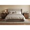 Homeroots Set Of Two 12" Black And Brown Fabric Metal And Wood Two Drawer Dresser, 2PK 635726 - alternate 3