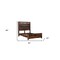 Homeroots Three Piece Dark Brown Solid Wood Bedroom Set 552144 - alternate 6