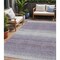 Homeroots 5' X 8' Lavender And Ivory Abstract Washable Indoor Outdoor Area Rug 599983 - alternate 1