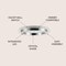 Jonathan Y Cristal 24" Integrated Iron/Crystal Glam LED Flush Mount, Chrome/Clear JYL7217A - alternate 4