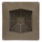 Gaf Master Flow 60 sq. in. NFA Resin Square-Top Roof Louver Static Vent in Weatherwood RT65WW - alternate 5
