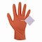 Gloveworks By Ammex Ultra Industrial Flock-Lined Nitrile Disposable Gloves, Medium, 8 mil Thick, 9.06" L, Orange, 500PK GWUOFN44050 - alternate 6