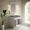 James Martin Vanities Bellshire 30" Single Vanity, Bright White w/ 3 CM Parisien Bleu Silestone Top 660-V30-BW-3PBL - alternate 6