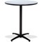 Kfi Round KFI 42in Grey Nebula Breakroom Table with Arched X Base, Commercial Grade, Made in the USA T42RD-B2125-38-GYN - alternate 1