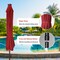 Simple Deluxe 9' Solar Umbrella 32 LED Lighted Patio Umbrella Table Market Umbrella with Push Button Tilt/Crank O LGBRLA9LEDRED - alternate 6