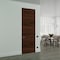 Sartodoors Hidden Door, Planum 0010 Chocolate Ash Concealed Metal Frame 32" x 80" Right-hand Inswing PLANUM0010MF-CA-32x80-RH-I - alternate 1