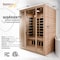 Steamspa 3-Person Carbon FAR Infrared Hemlock Wooden Indoor Sauna Room with LED Touch Control Panel SC-SS0008-3P - alternate 8