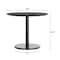 Flash Furniture Commercial 36" Black Faux Marble HPL Tabletop with Black Table Height RD Base ST-RD36-BKMAR-TR24-GG - alternate 7