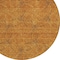 Homeroots 8' Copper And Ivory Round Geometric Washable Indoor Outdoor Area Rug 614067 - alternate 5