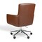 Martha Stewart Zaya Upholstered Office Chair in Saddle Brown/Polished Nickel CH-240230-1-BR-MS - alternate 6