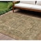 Homeroots 10' X 14' Fern Green Medallion Washable Indoor Outdoor Area Rug 608027 - alternate 1