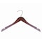 Nahanco 17in Low Gloss Mahogany Wooden Shirt Hanger, 100PK 20317 - alternate 1