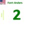 Aacc Self-Adhesive Vinyl Number: 2, Size: 19 in. Color: Green Font: Anders, 24PK AACC-Anders-N2-Green-I19x24 - alternate 1