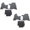 Mytee Products 6Pcs Latex Semi Truck Black Floor Mats Liners for Peterbilt 357, 377, 378 (2004), 2PK MAT-PTMT3P-2D04x2 - alternate 1