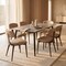 Leisuremod Dilenny Faux Leather Dining Chair - Modern Padded Side Chair with Steel Legs DC49TP - alternate 4