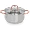 Gibson Home Bransonville 8 Piece Stainless Steel Cookware Set in Chrome and Bronze 128618.08 - alternate 5