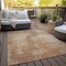 Homeroots 5' X 8' Terra Cotta And Copper Abstract Washable Indoor Outdoor Area Rug 587309 - alternate 6