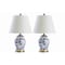 Jonathan Y Penelope 22" French Country Cottage Ceramic/Iron Chinoiserie Ginger Jar LED Table Lamp, Blue/Wh, 2PK JYL3005A-SET2 - alternate 4