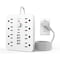 Jouleloom Power Strip Surge Protector with 8 Outlets, 4 USB and 2 USB C Ports, 5 Ft Extension Cord,  SOPOWERSTRIP14WHT - alternate 1