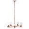 Homeroots Rose Gold Chandelier Iron Ceiling Light With Clear Shades 651700 - alternate 3