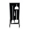 5S Supplies Housekeeping Shadow Board Broom Station V16, Black / White, BO + Stand, No Text HSB-V16-BLACK/WHITE-BO-STAND-NO TEXT - alternate 1